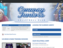 Tablet Screenshot of conwayjuniors.com